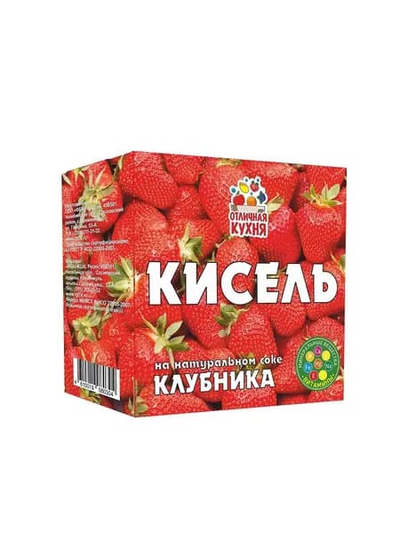 Отличная Кухня Кисель, клубника, 200 гр, 1 уп
