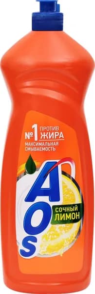 AOS Средство для посуды Свежий лимон, 900 г