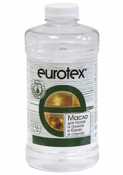 Масло для полов и полков Eurotex Сауна 0.8л