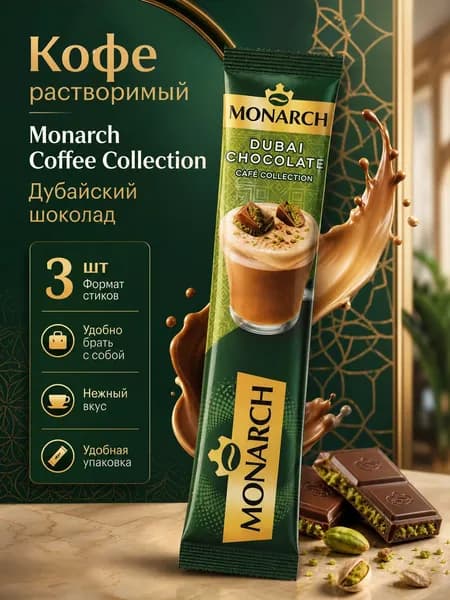 Кофе Монарх Дубайский шоколад 3 шт.