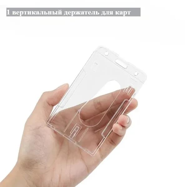 Профессиональный телескопический держатель для бейджей (усиленный металлический) с поясным креплением