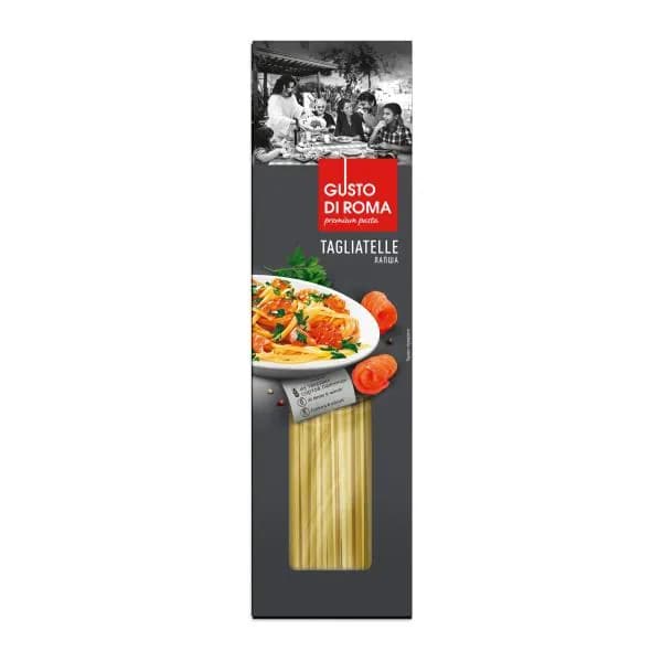 Лапша Gusto Di Roma Tagliatelle из твердых сортов 400г