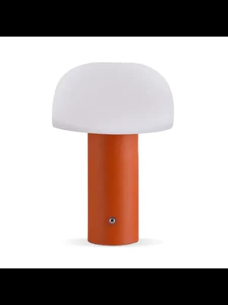 LED грибная лампа на стол, 3 цв, дим, сенсор, USB, Orange