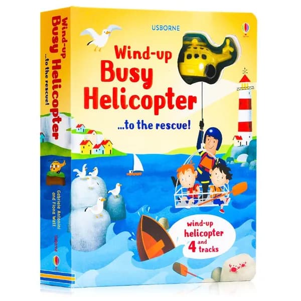 Печатная книга Usborne wind up bus train
