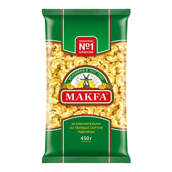 Макаронные изделия Makfa Петушиные гребешки 450 г