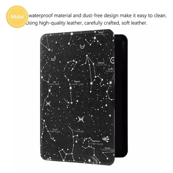 Чехол для Kindle Paperwhite 4 (2018) с рисунком, матовый PU+PC, функция подставки