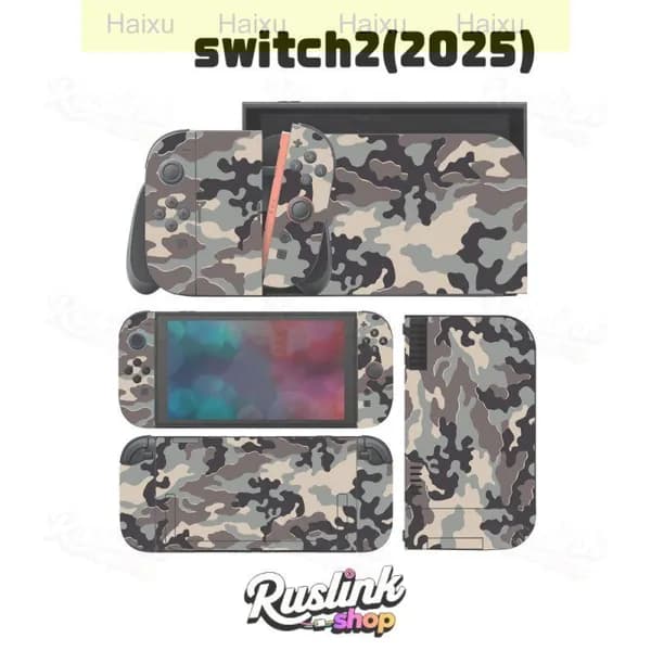 Защитные наклейки для Nintendo Switch 2(2025) - полноцветная пленка корпуса консоли Глянцевое покрытие + защита от царапин-12