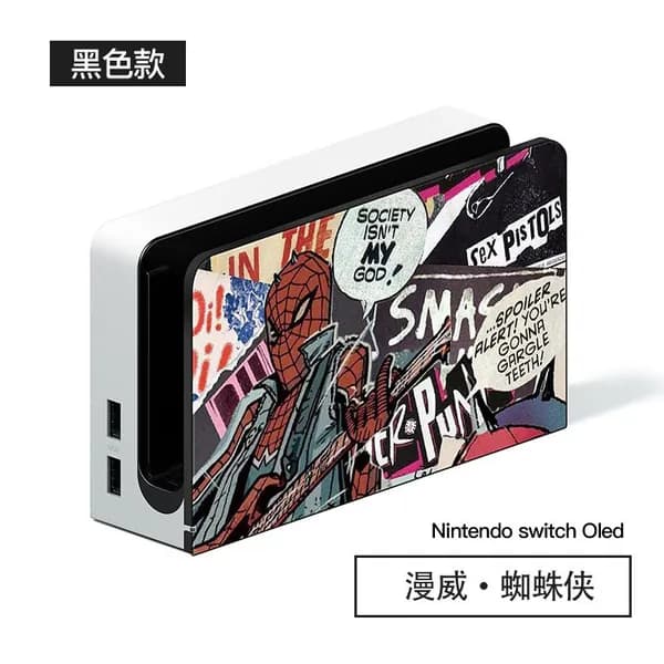 Чехол для Nintendo OLED матовый мягкий Marvel Spider-Man док-станции Switch Lite