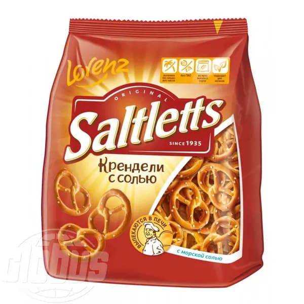 Крендели Saltletts с солью классические, 150г