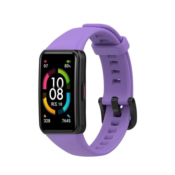 ремешок для huawei band 6 / honor band 7 6, силиконовый мягкий сменный ремешок