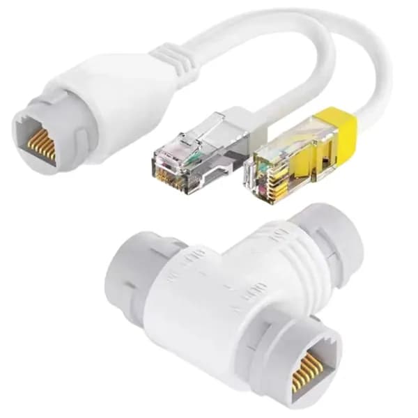 Трехпроводной Разветвитель Для IP-Камеры Безопасности, Совместимый С POE, 2 В 1, Сетевой Кабельный Соединитель RJ45, Кабель POE