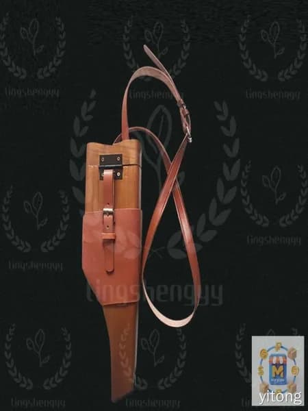 Деревянный кожаный чехол Mauser C96