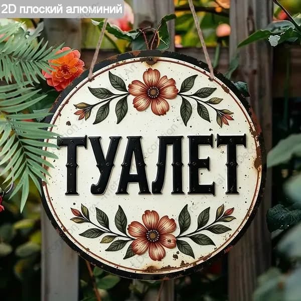 Алюминиевые декоративные вывески, отделка туалетов и ванных комнат, плоские 2d-изделия,20 см.