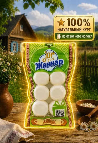 Курут/Курт Натуральный казахский 60 г, фермерский продукт Жаннар