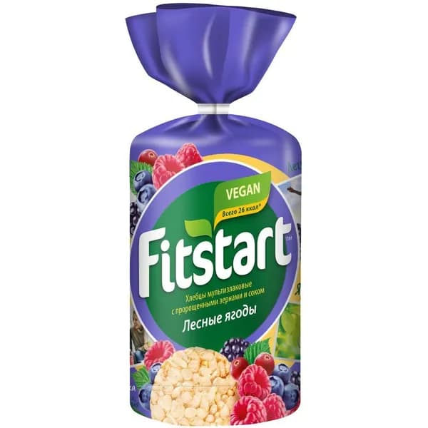 Хлебцы мультизлаковые Fitstart лесные ягоды 100 г