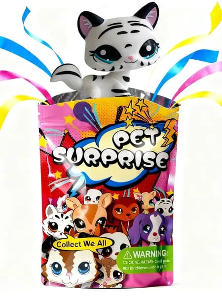 Pet Shop #1498,лпс игрушки,Короткошерстная кошка,подарок для девочки(С упаковочным пакетом)