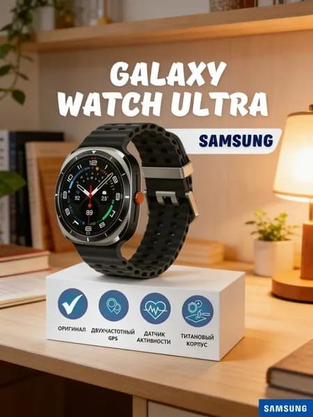 Смарт часы Galaxy Watch Ultra 2025 LTE 47 мм черный