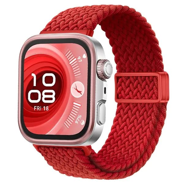 Магнитный нейлоновый ремешок для Huawei Fit3/Fit4/Fit4 Pro, с тканым дизайном для воздухопроницаемости и мягкости, доступен в нескольких цветовых вариантах.
