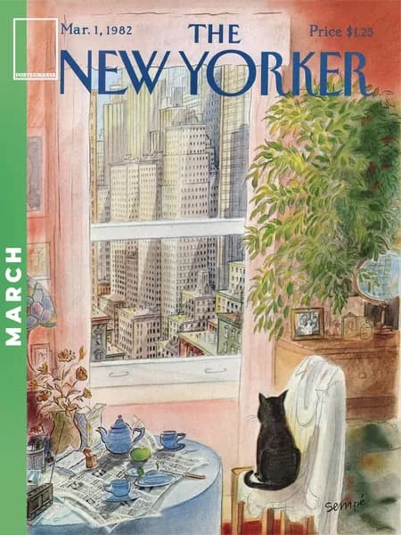 Постермания Постер "The New Yorker March 1 1982", 40х30 см