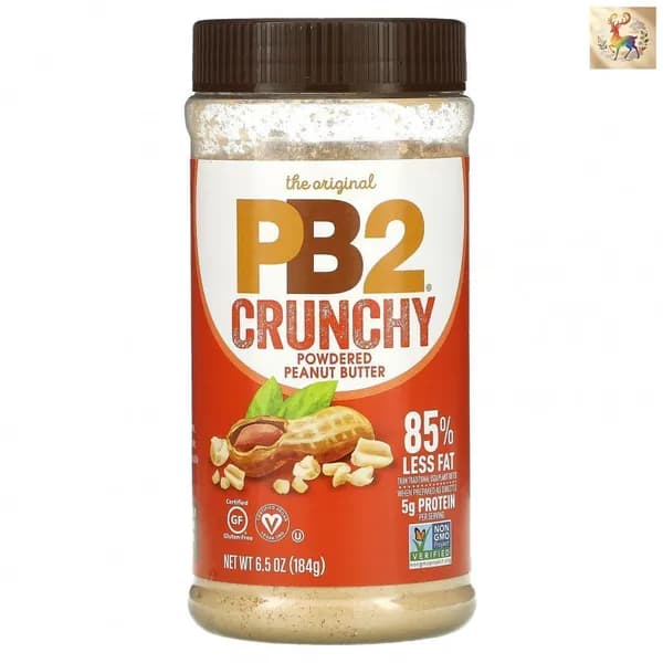 PB2 Foods, Хрустящее арахисовое масло в порошке, 184 г