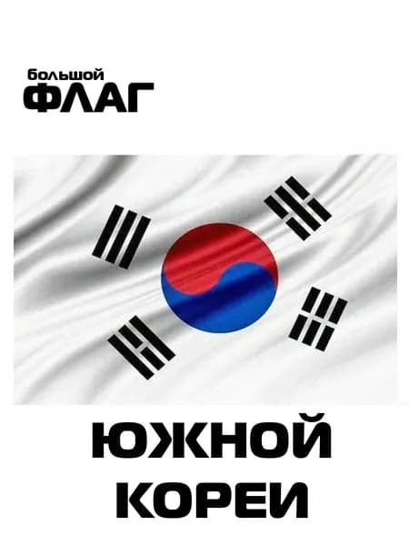 Флаг Южной Кореи как стильный баннер, праздничный фон для комнатного и уличного декора, государственная символика украшения праздников, выставок и торжественных событий