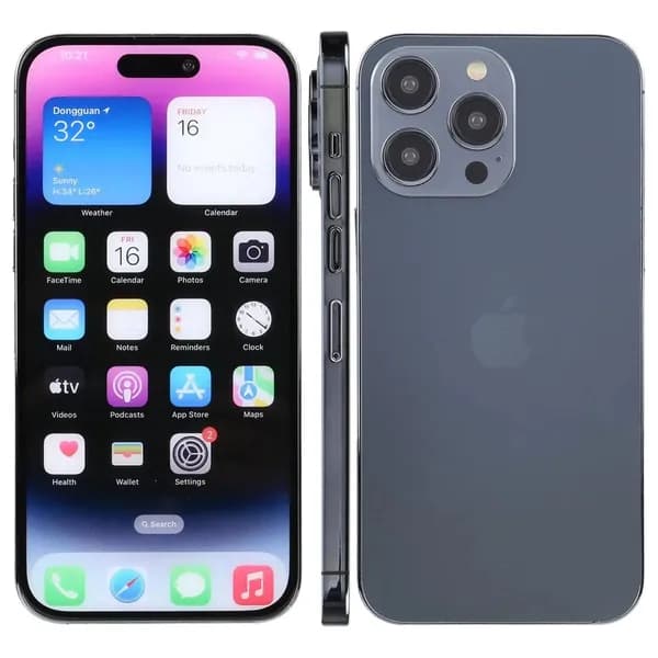 Подходит для моделей с цветным экраном iPhone 14 Pro Max 6.7 (цвет: темно - космический черный)