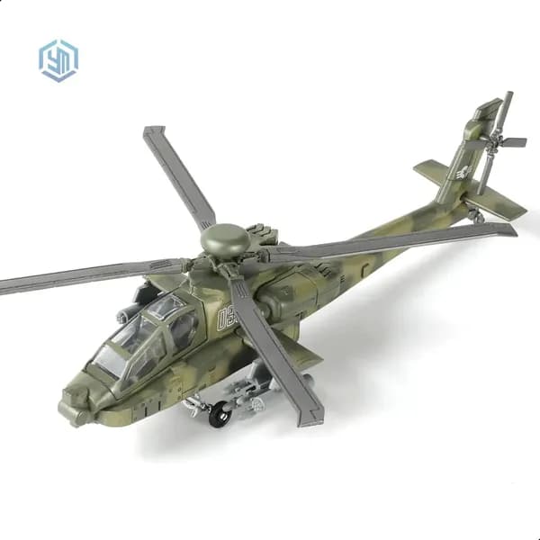 Сборная модель вертолета AH-64 Apache, SEBUNAS, 1:72, 25 деталей