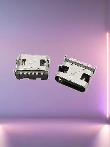 Разъем Tipe-C на плату 6pin в комплекте 2 разъема