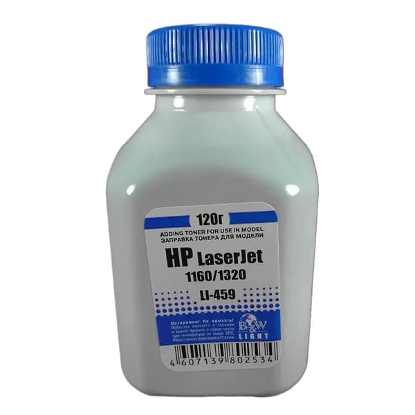 Тонер B&W Light для HP LJ (фл. 120г) LI-459