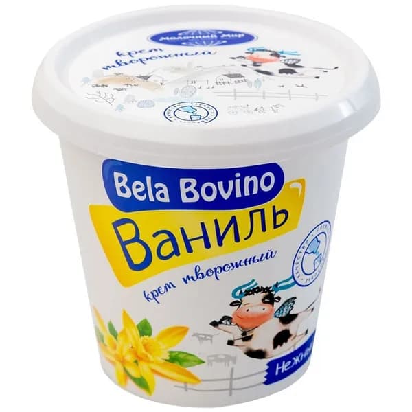 Крем взбитый Bela Bovino с ванилью творожный 3%, 110г