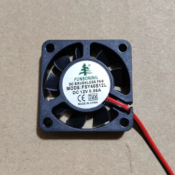 Вентилятор FONSONING FSY40S12L DC12V 0.06A 40x10mm 6000RPM 6.3CFM для серверов, ЧПУ, DVR