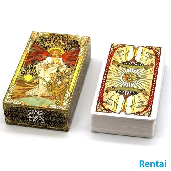 Колода Таро Golden Art Nouveau, 78 карт, мелованная бумага