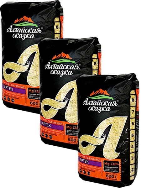 Пшеничная крупа "Артек" Алтайская сказка, 600г * 3шт