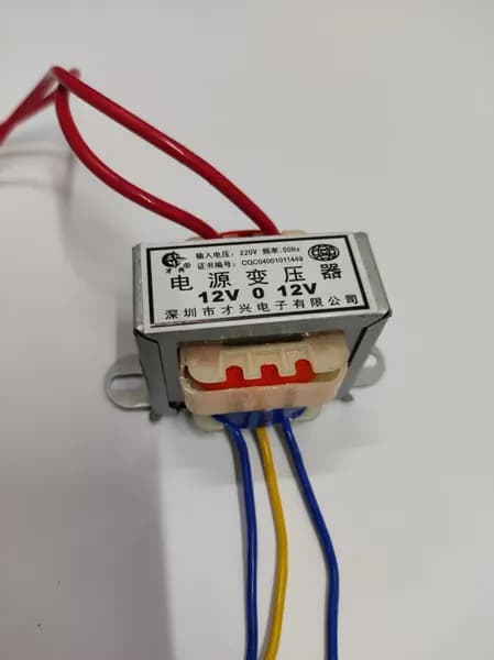 Понижающий трансформатор CX-3W, 220В на двойной 12В (3 вывода), 3Вт