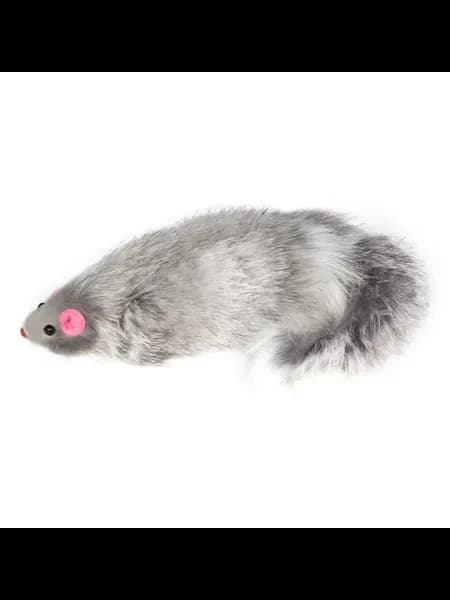 Игрушка для кошек Мышь серая, 130-140 мм, упаковка 1 шт