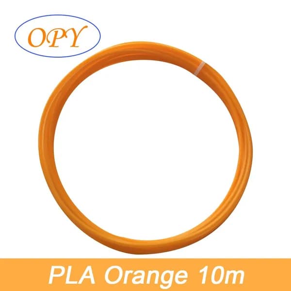 OPY PLA пластик для 3D-ручки и 3D-принтера, 1,75 мм, оранжевый цвет, нить 10 м.