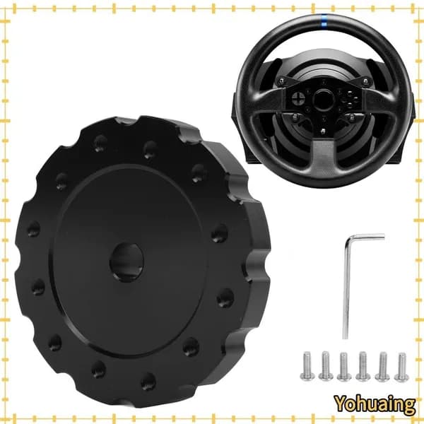 Чёрный адаптер для руля, многофункциональный, для Thrustmaster T300 T500, для любителей гонок