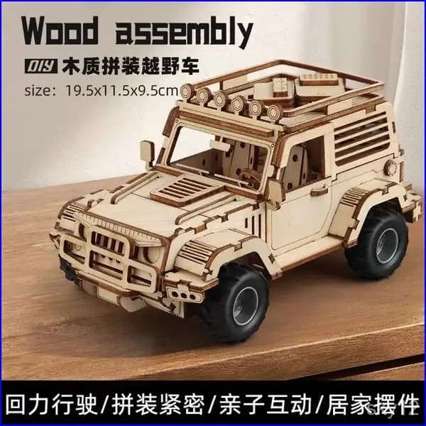 Деревянный конструктор грузовик ГАЗ АА (Ford AA) бортовой с тентом - 3D деревянная сборная модель автомобиля для взрослых с высокой детализацией.