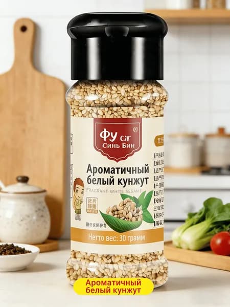 Острый барбекю-смесь (жареный кунжут белый)