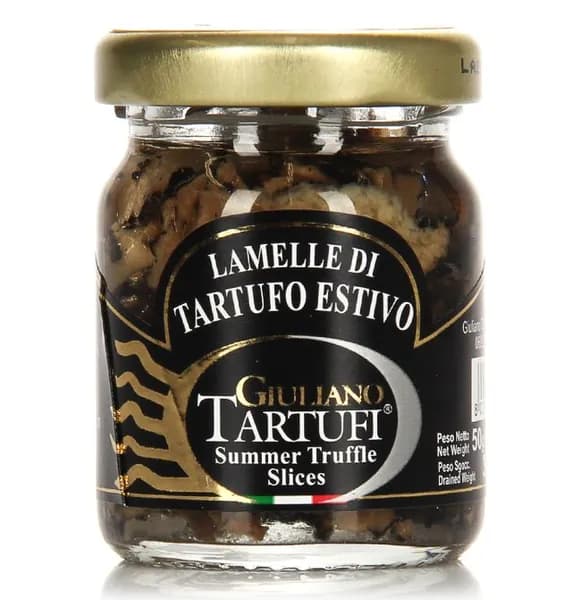 Трюфели черные летние резанные (слайсы) Giuliano Tartufi 50 г, Италия