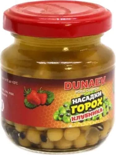 Насадки Dunaev ГОРОХ 0.10л КЛУБНИКА (банка: стекло)