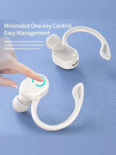 Наушники беспроводные с микрофоном, Bluetooth, USB Type-C, белый