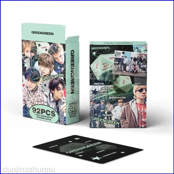 Новый альбом KPOP CORTIS GREENGREEN: 60 фотокарточек и 32 мини-стикера