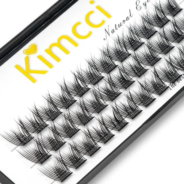 Kimcci W03-C13mm/ 36 пучков естественно удлиненных сегментированных накладных ресниц/ 3D Russia густые накладные ресницы