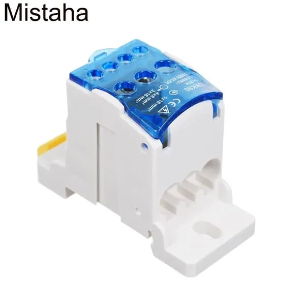 Mistaha 1 , 6-позиционные винтовые клеммные колодки с крышкой