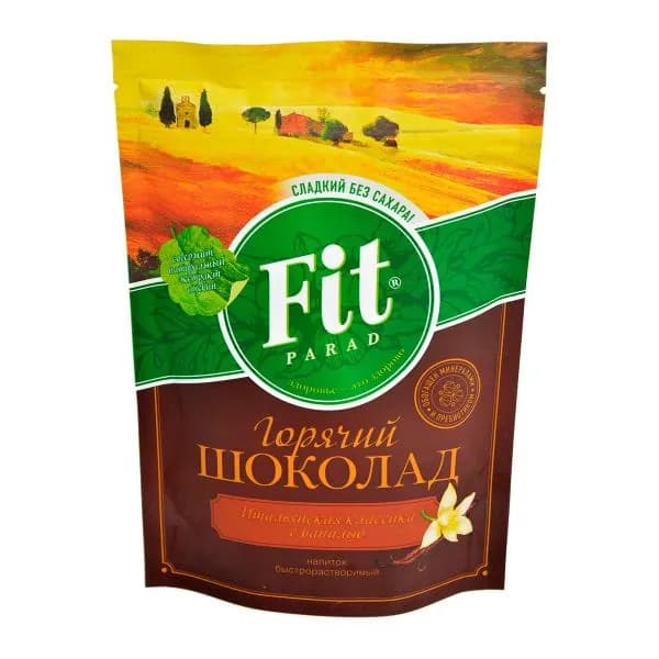 Напиток растворимый Fit Parad горячий шоколад итальянская классика с ванилью 200г
