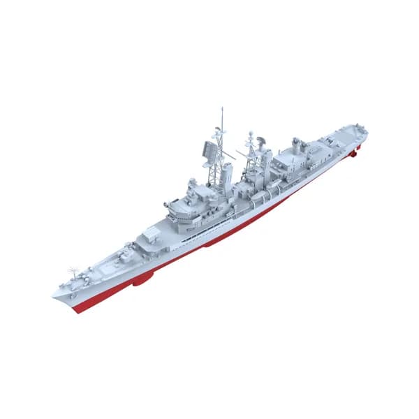 Военная модель, масштаб 1:1250 американский эсминец типа Кунц (полный корпус)