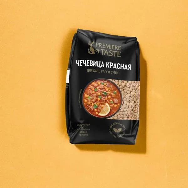 Чечевица Красная колотая Premiere of Taste 450г