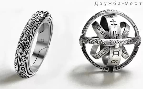 Кулон на шею / Астрономическое кольцо / 18mm