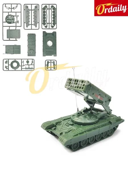 4D собранная 1/72 Российская модель самоходной ракетной установки ТОС-1
